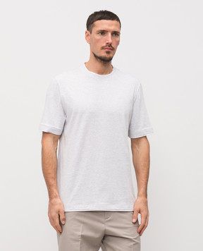 Brunello Cucinelli Melange gray T-shirt M0B137427