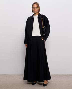 Twinset Black pleated skirt 262LI2WDD