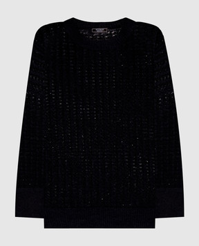 Peserico Blue alpaca wool sweater E99003F079217C