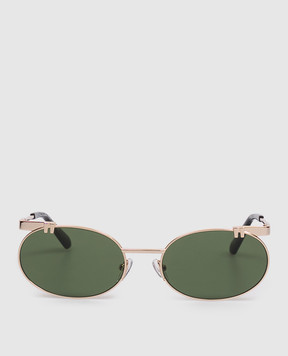 Off-White Gold sunglasses with OFF logo engraving OW2030765558