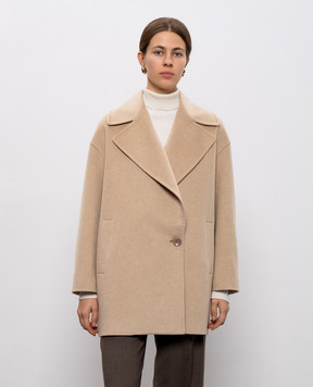 Heresis Beige cashmere coat G5080I560