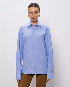 Saint Laurent Blue striped shirt 818606Y4K47