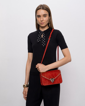 Valentino Red suede Rockstud bag 9W2B0T76KQQ