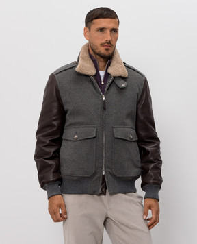 Brunello Cucinelli Gray combination jacket MM4006004