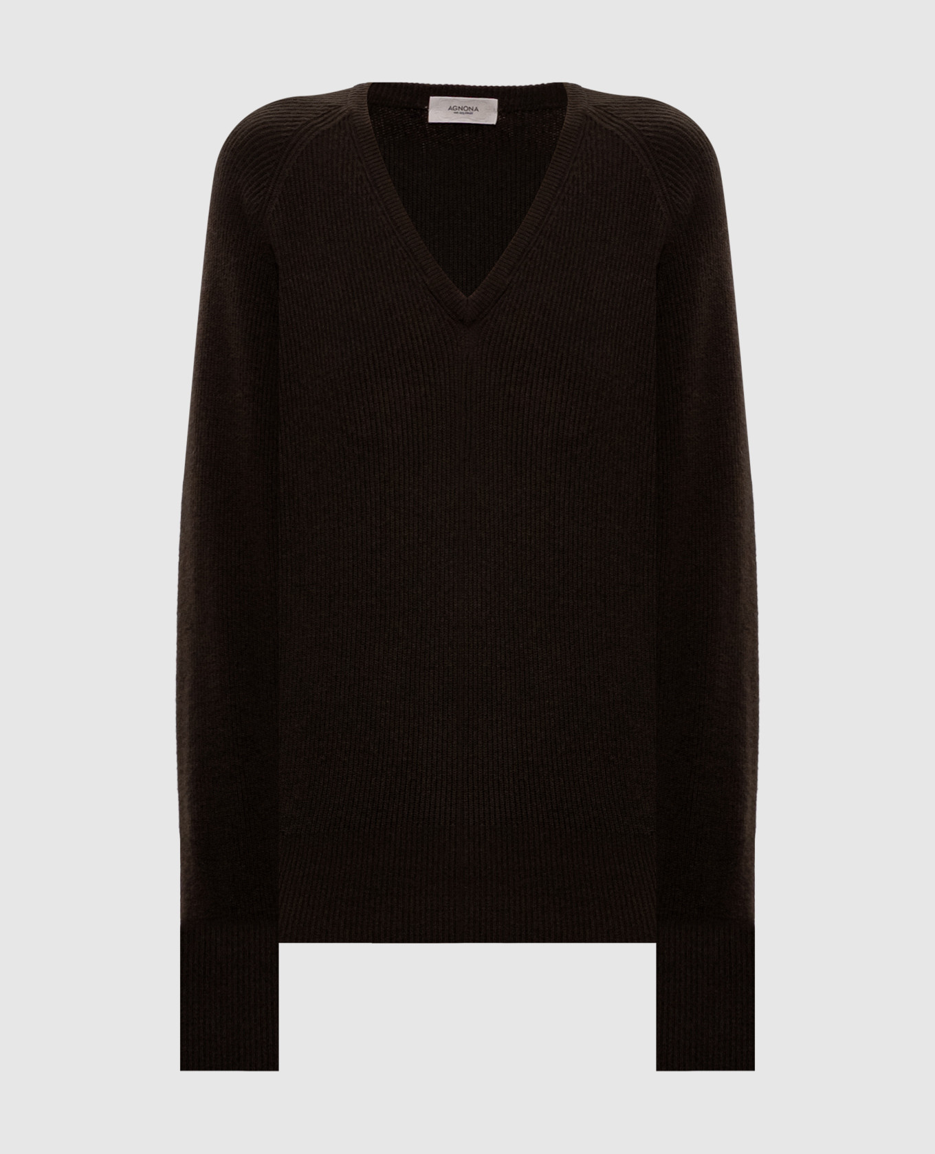 Brown cashmere pullover Agnona