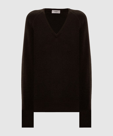 Brown cashmere pullover