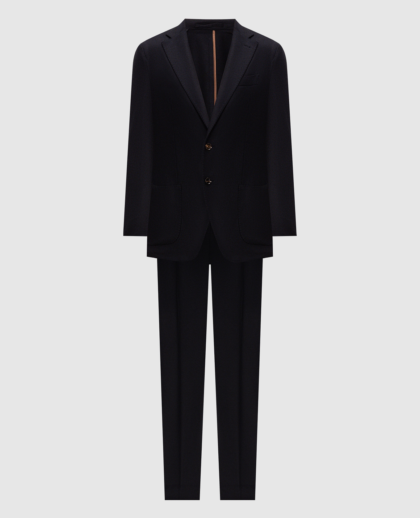 Blue wool and cashmere suit
