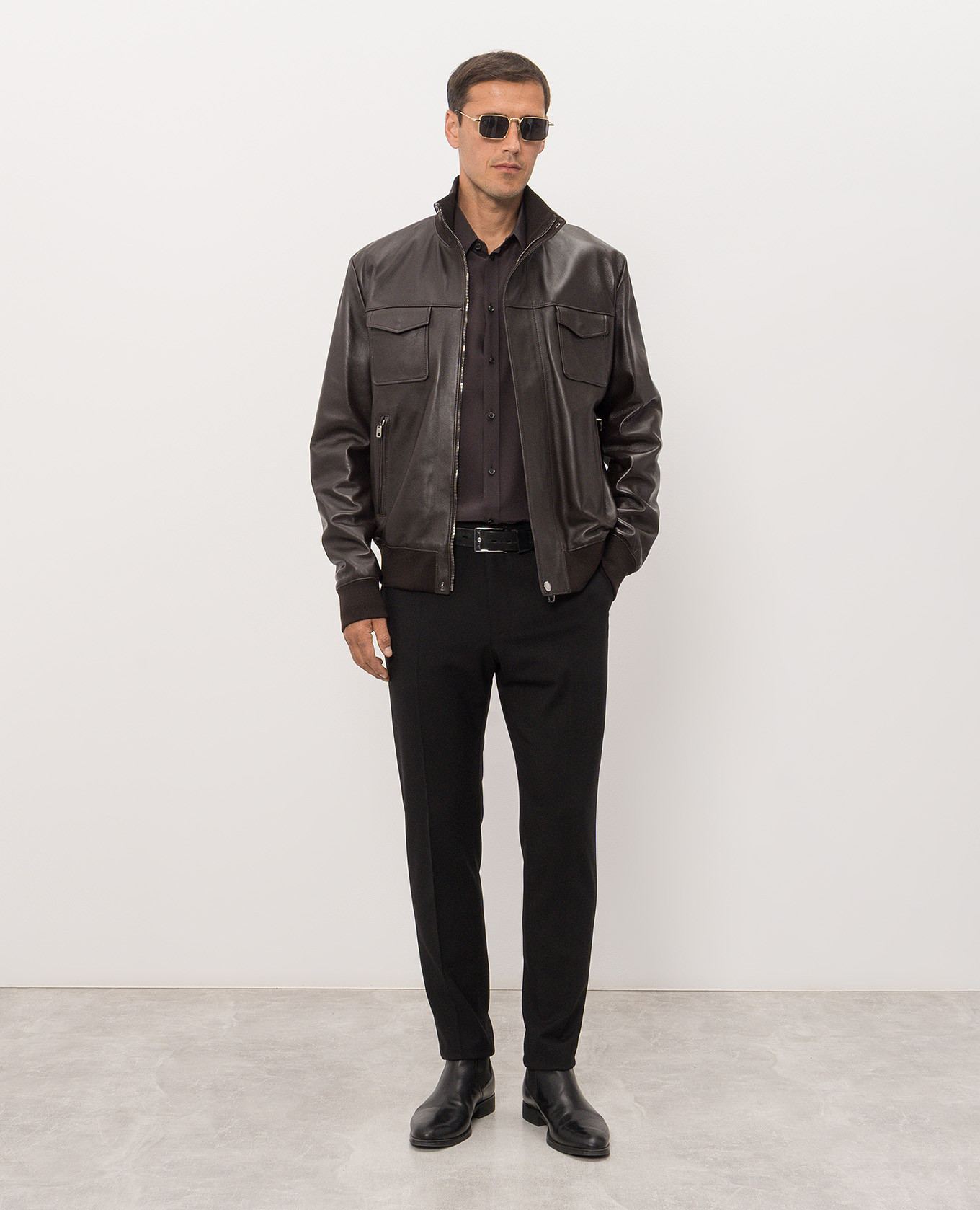 Brown silk shirt Dolce&Gabbana 2