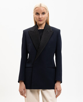 Bottega Veneta Blue wool jacket 872990V6DH0