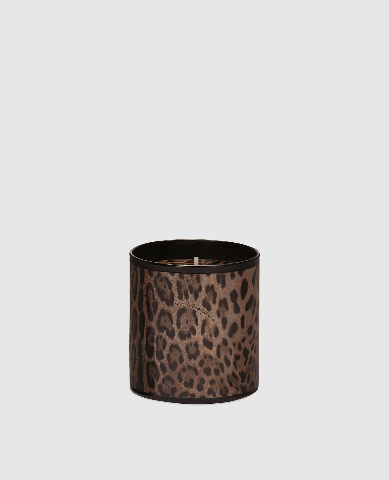 

Pachouli scented candle in a leopard print porcelain candle holder Dolce&Gabbana, Brown