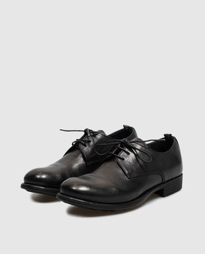 Officine Creative Calixte black leather derby shoes CALIXTE068