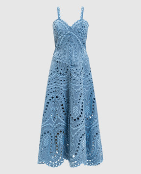 Charo Ruiz Blue Solace midi dress 263614