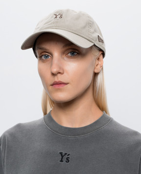 Y`S Yamamoto Beige cap with embroidered monogram YVH20095