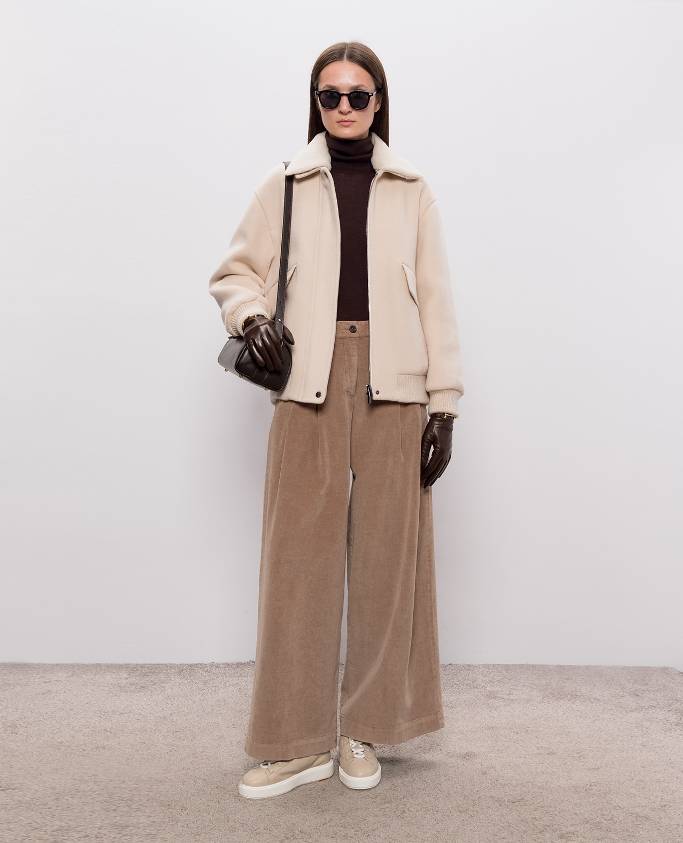 Beige corduroy pants Peserico 2