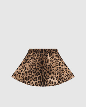 Dolce&Gabbana Children's skirt in animal print L5JIB8HS7LD46