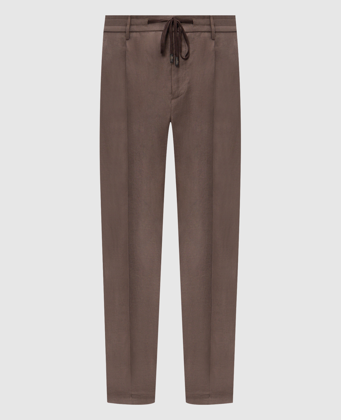 Brown linen pants