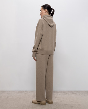 Babe Pay Pls Beige cashmere, wool and silk tracksuit MD995554R