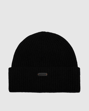 Santoni Black cashmere hat AMCPC0027XXACAZ