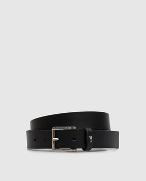 Ami Paris Black leather belt Paris Paris UBL205AL0140w