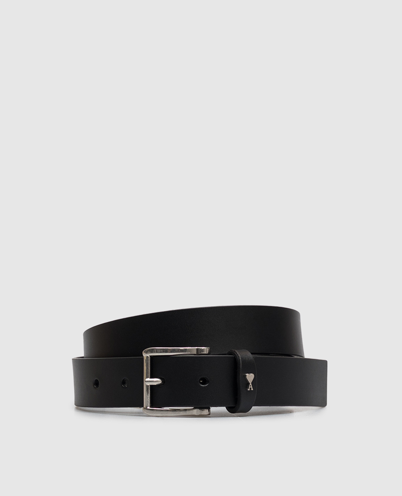 Black leather belt Paris Paris
