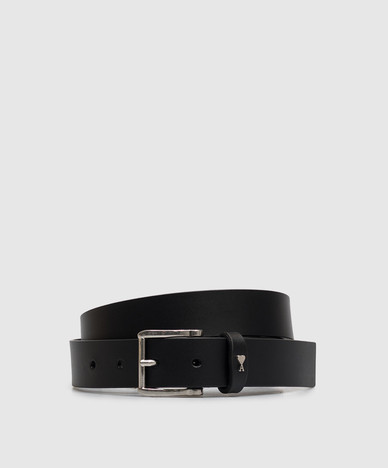 Black leather belt Paris Paris