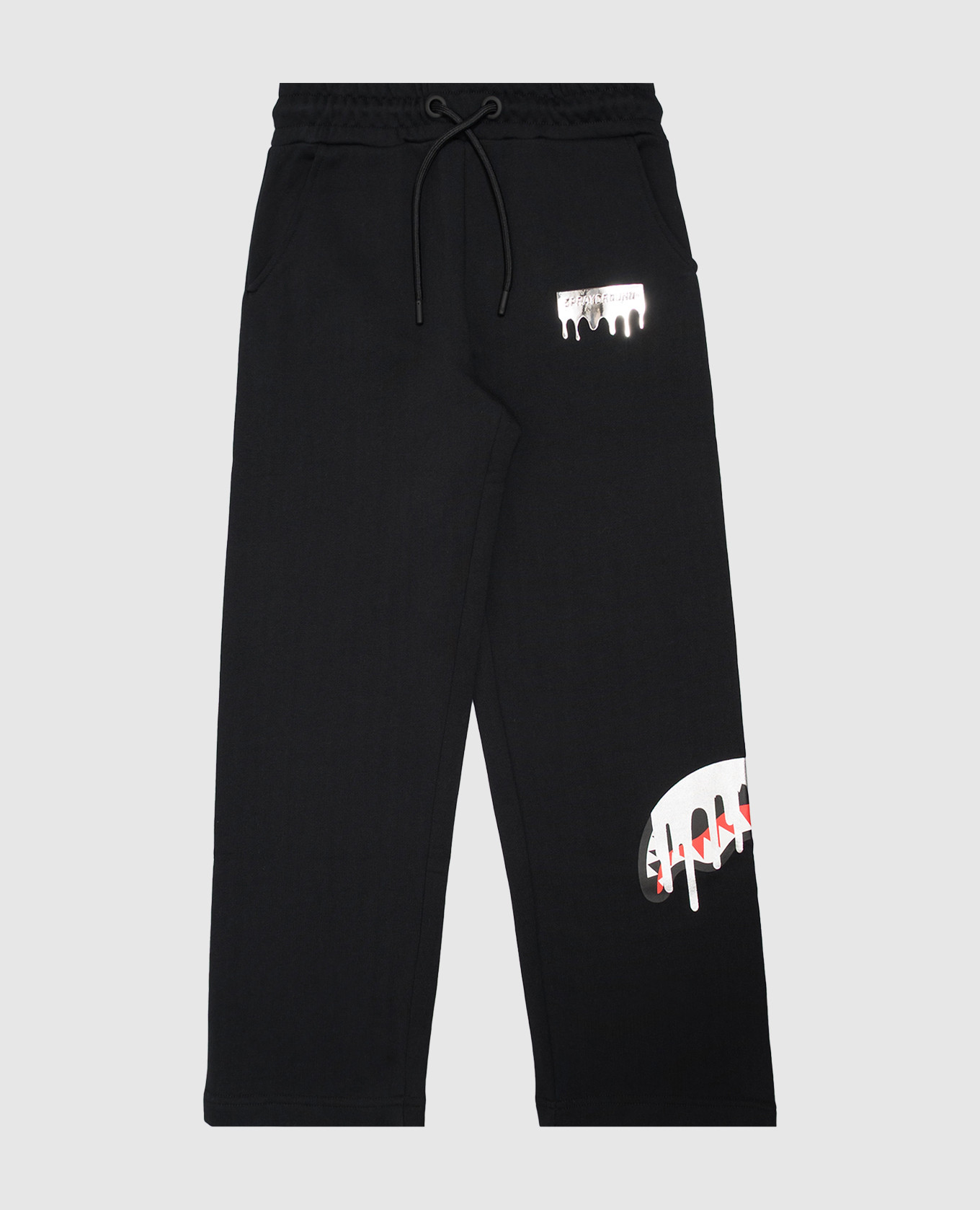 Children's black printed sweatpants Sprayground
