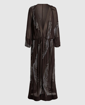 16Arlington Silas brown dress with crystals DMD703SS2601