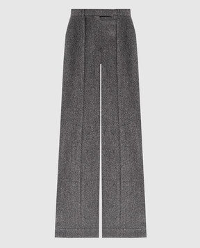 Valentino Gray pants with wool 7B0RB6S09R2