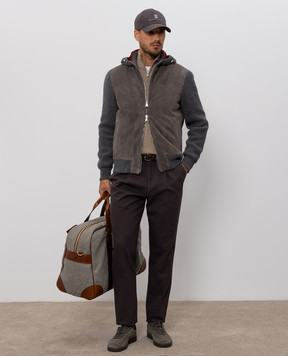 Brunello Cucinelli Gray combination jacket MPCLF2053