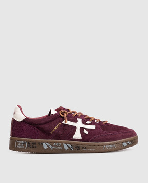 Premiata Burgundy suede sneakers BSKTCLAD BSKTCLAD7688
