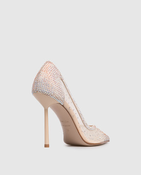 Le Silla Beige NICOLE shoes with crystals 4191E090BXPPGSL