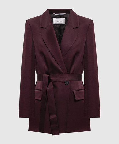 Purple jacket with belt