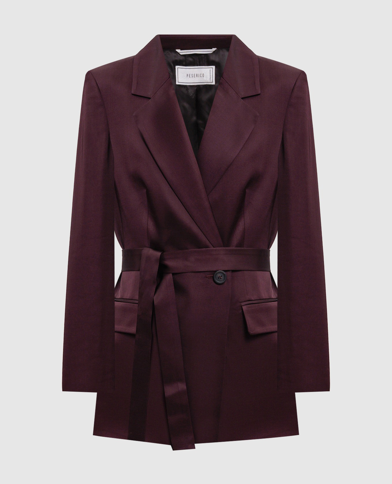 Purple jacket with belt