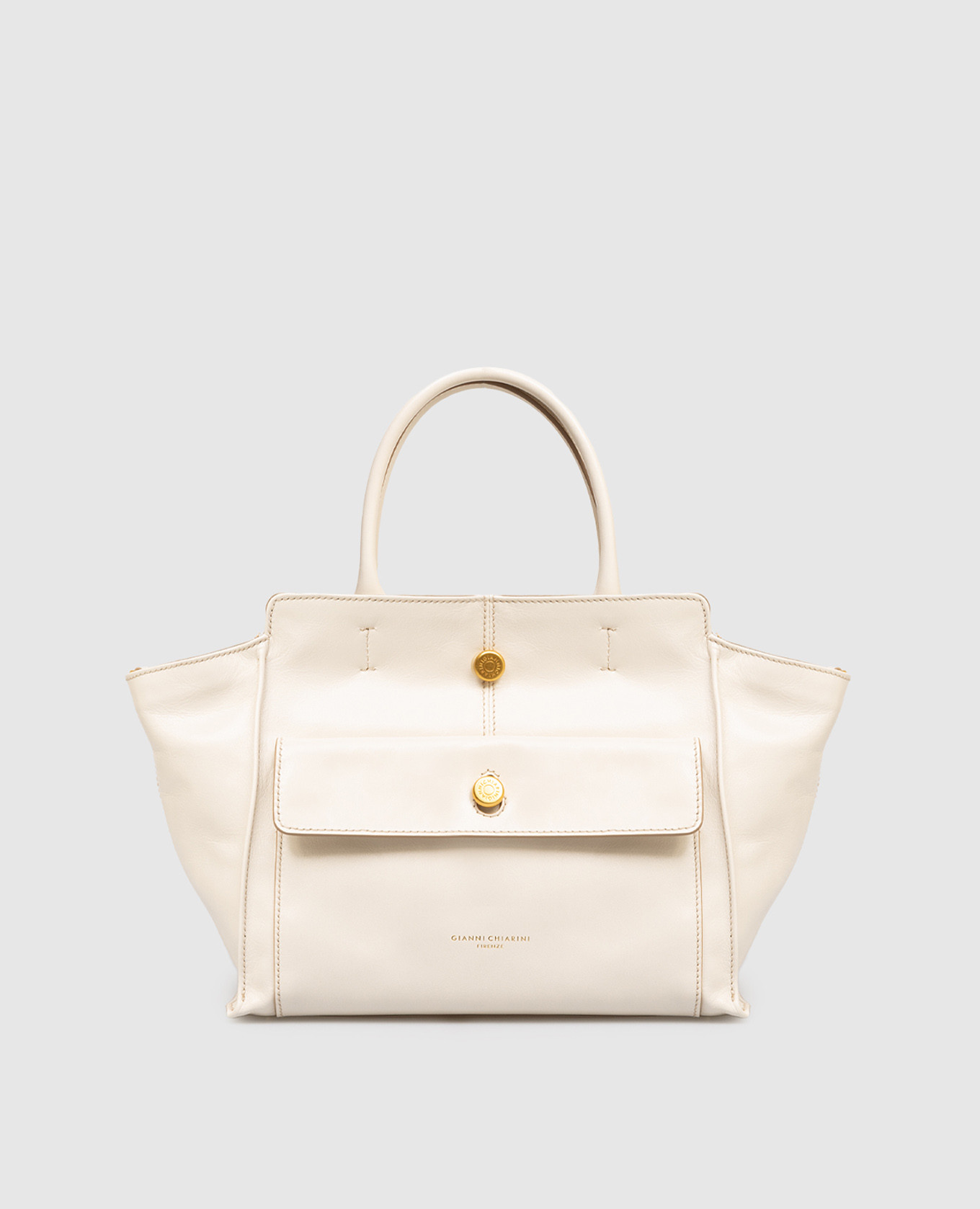 

Cher white leather tote bag Gianni Chiarini