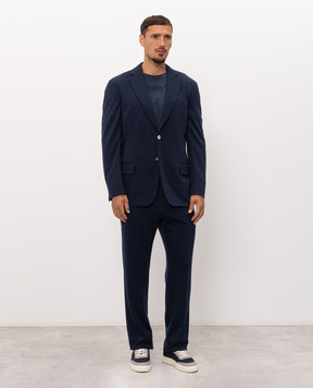 Stefano Ricci Blue wool suit M1SFM28006W0001D