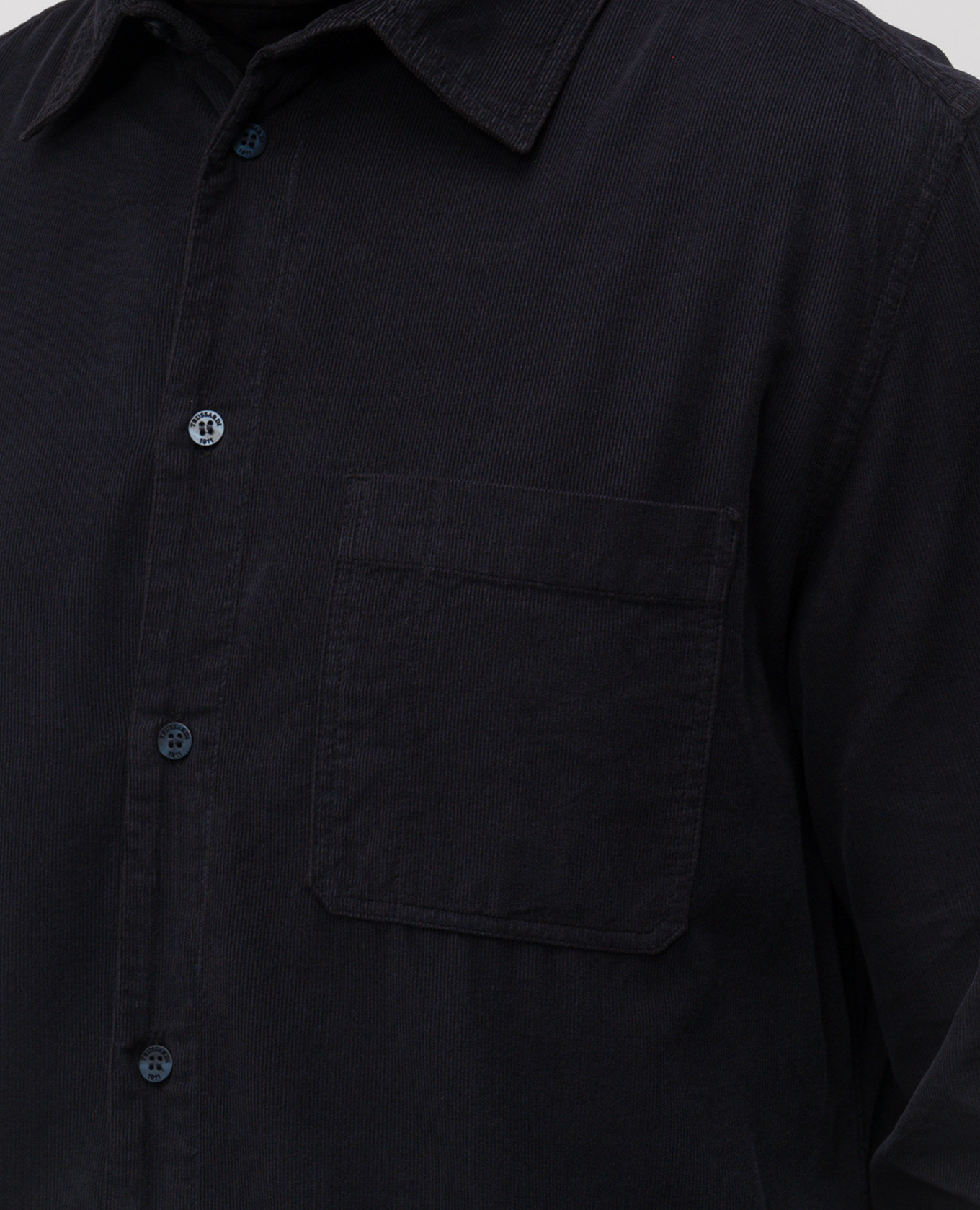 Blue shirt with logo Trussardi 5