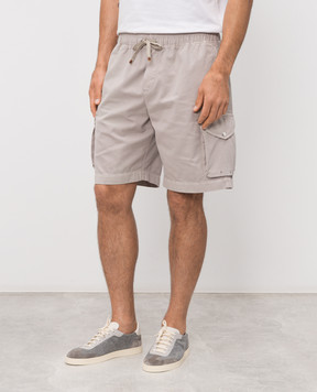 Brunello Cucinelli Gray cargo shorts M252DU0025