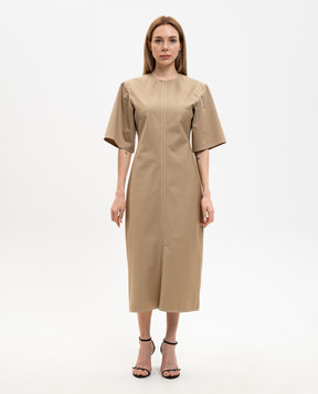 Ami Paris Brown dress FDR647CO0214