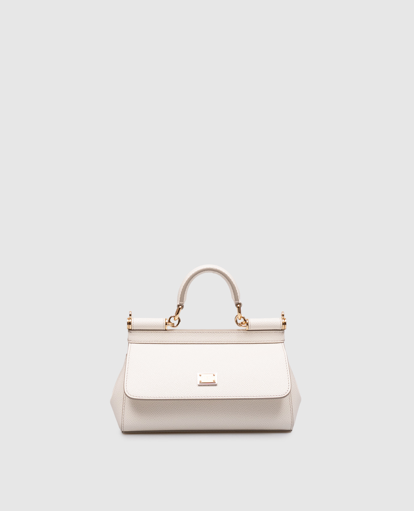 Sicily white leather mini bag
