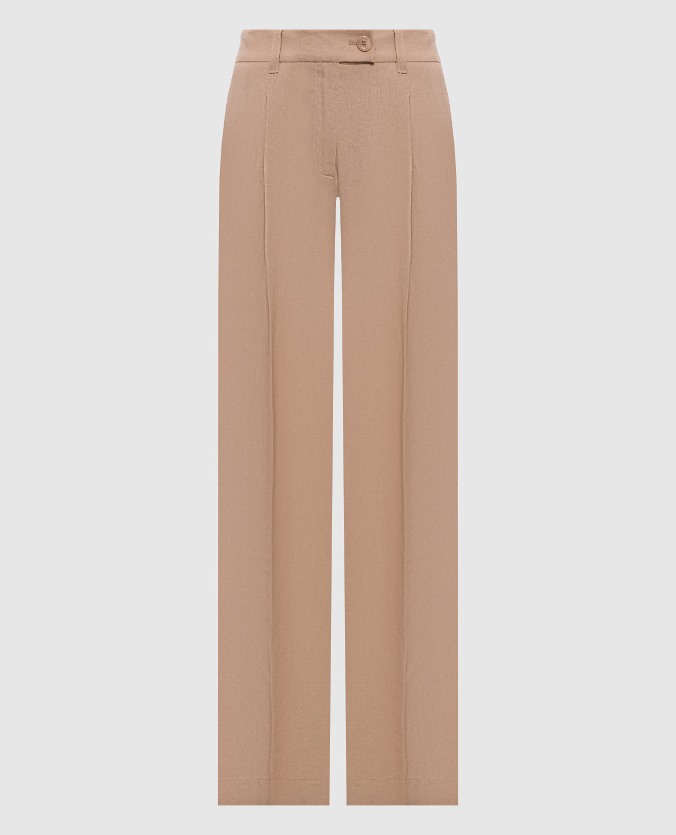 Beige linen pants