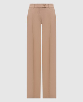 Twinset Beige linen pants 261TF2022