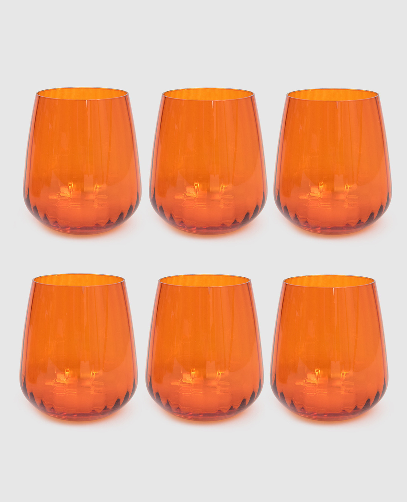 

Set of orange glasses JOY 6 pcs La Reine