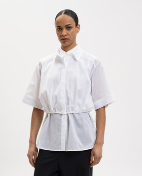 Juun.j White shirt with double construction JW6364W021