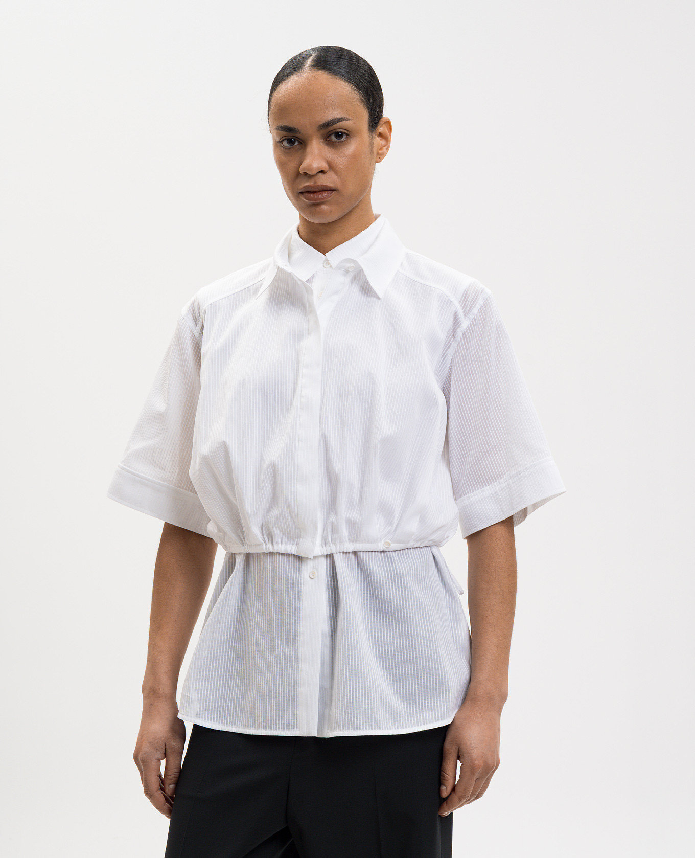White shirt with double construction Juun.j 3