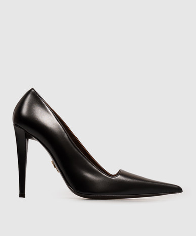 Chaussures en cuir noir