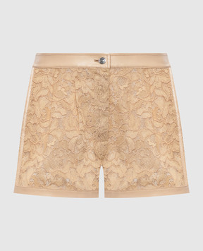 Ermanno Scervino Beige lace shorts D480P723IPUBD