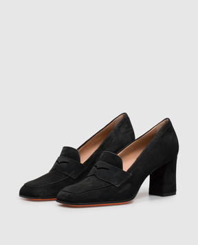 Santoni Black suede shoes WDOR72446HI2NAEA