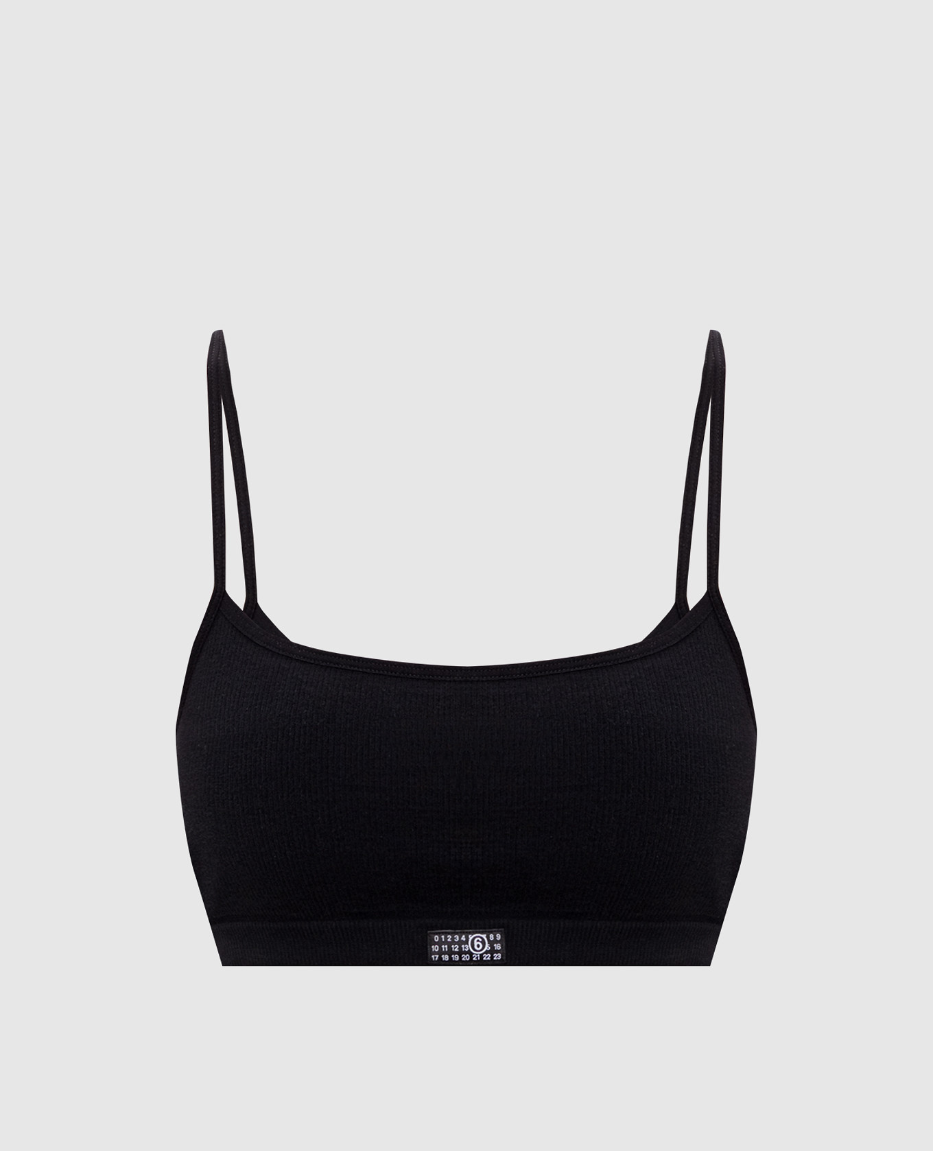 

Black top with logo patch Maison Margiela MM6