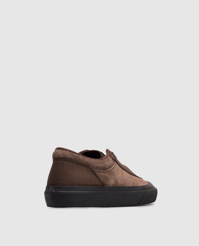 Stone Island Brown suede sneakers L2SFWS100020S0539