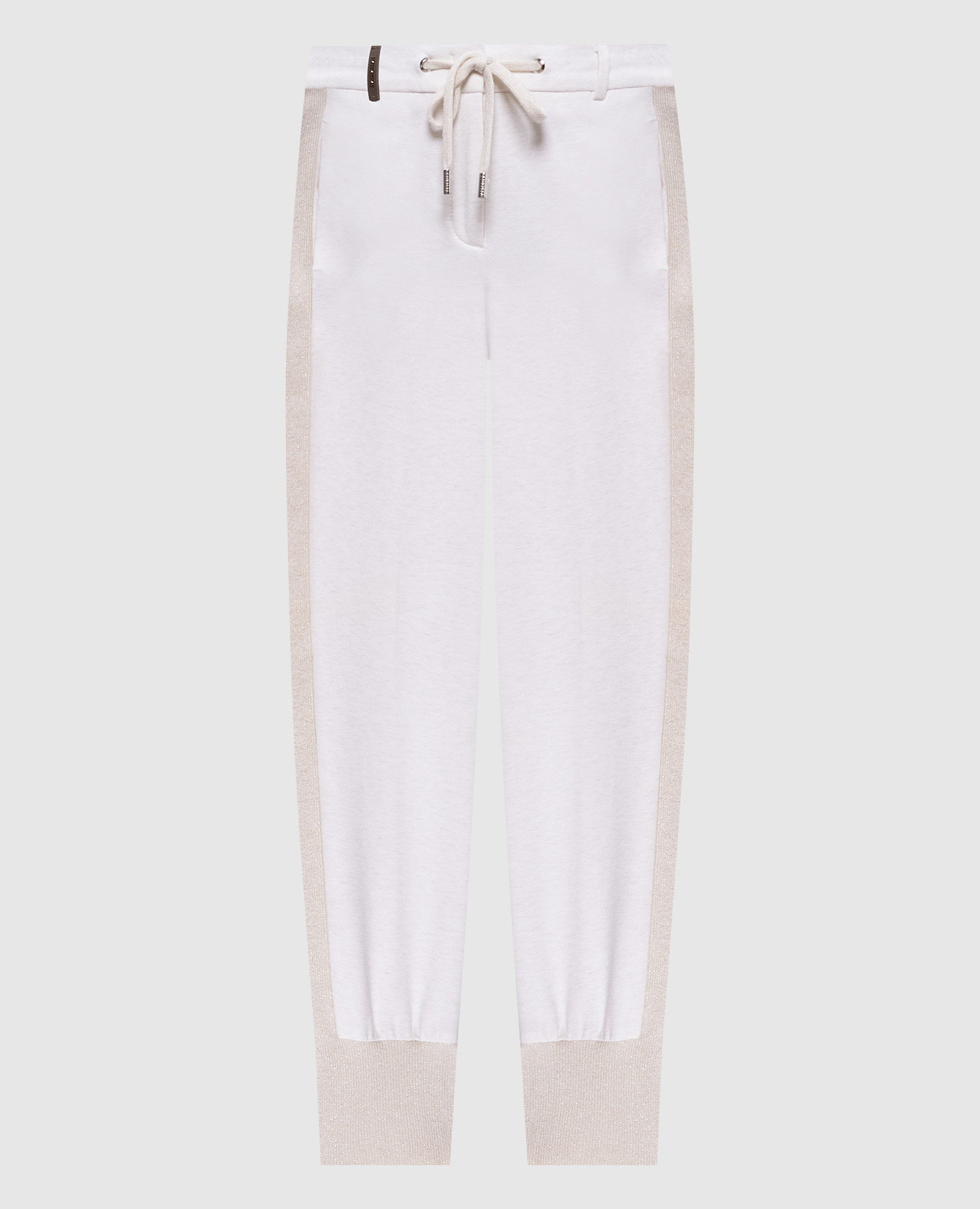 White melange joggers Peserico